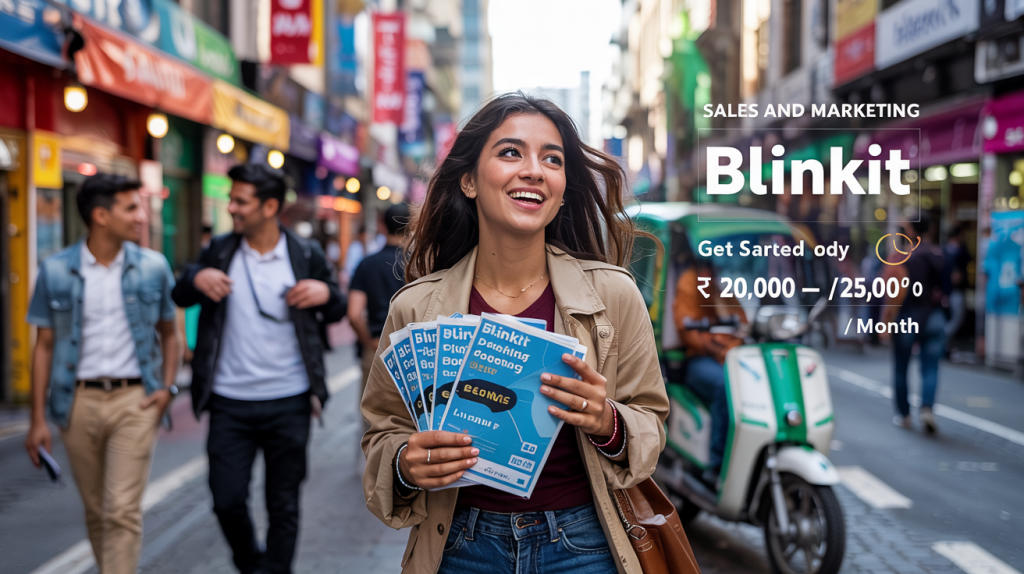 Sales And Marketing - Internship (Field Work) by Blinkit [₹ 20,000 - 25,000 /Month] Apply by 22 Jan 