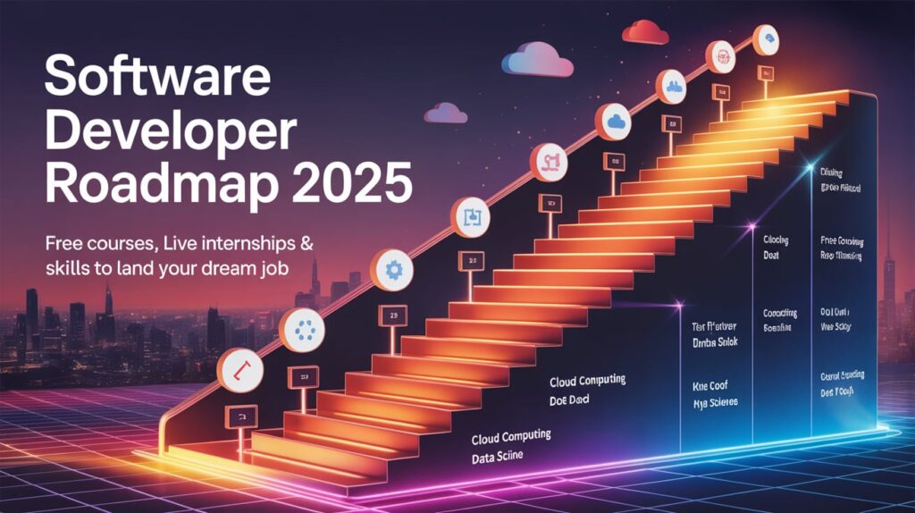 Software Developer Roadmap 2025: Free Courses, Live Internships & Skills to Land Your Dream Job