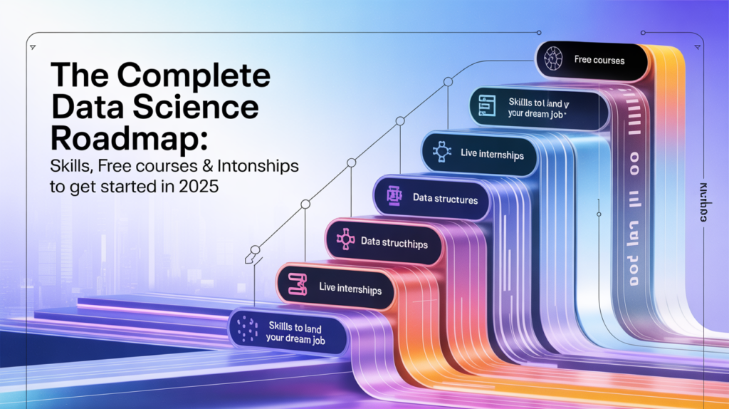 The Complete Data Science Roadmap: Skills, Free Courses & Internships to Get Started in 2025