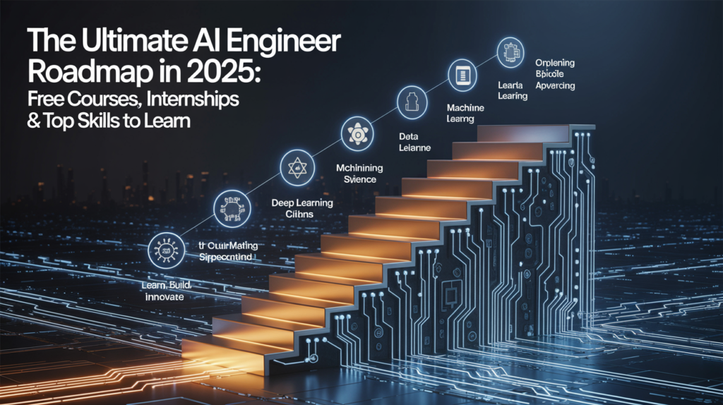 The Ultimate AI Engineer Roadmap in 2025: Free Courses, Internships & Top Skills to Learn
