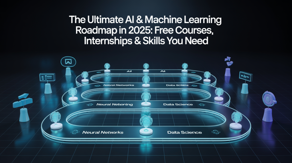 The Ultimate AI & Machine Learning Roadmap in 2025: Free Courses, Internships & Skills You Need