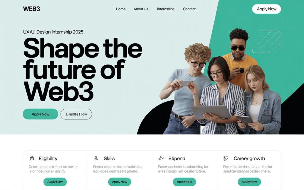 UX/UI Design Internship 2025 at Web3Task: Apply Online – Eligibility, Skills, Stipend & Career Growth