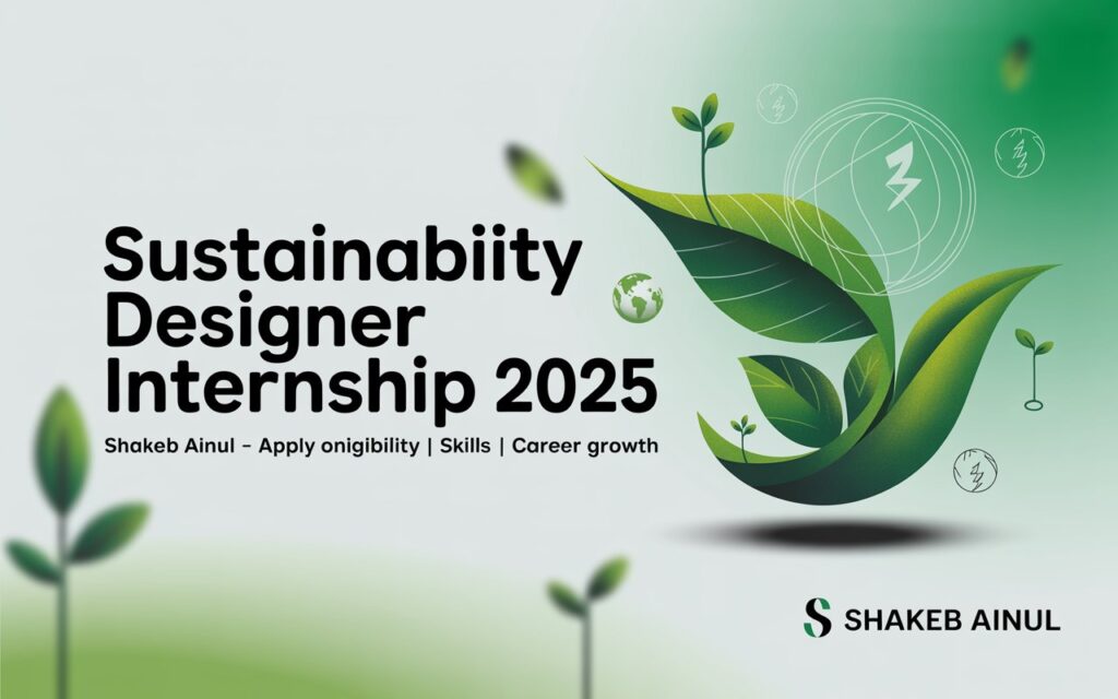 Sustainability Designer Internship 2025 at Shakeb Ainul: Apply Online – Eligibility, Skills & Career Growth