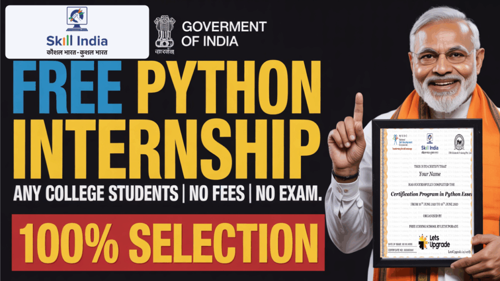Skill India FREE Python Internship 2025