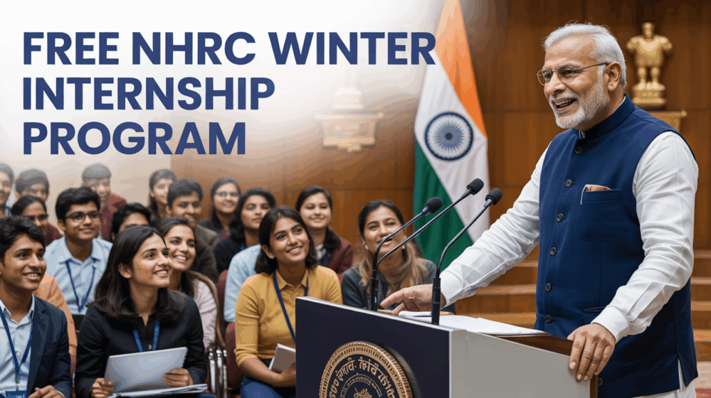 Free NHRC Winter Internship Program for College Students [Certificate & Monthly Stipend of Rs. 12,000] Apply by 4 Nov