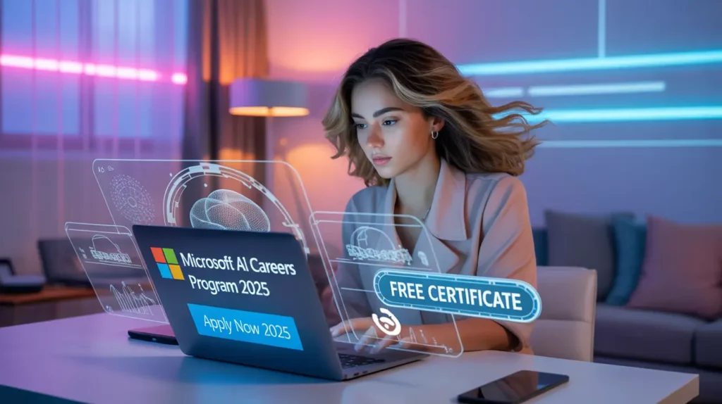 Microsoft Offering AI Careers Program 2025: FREE Certificate for College Female Students – Apply Today