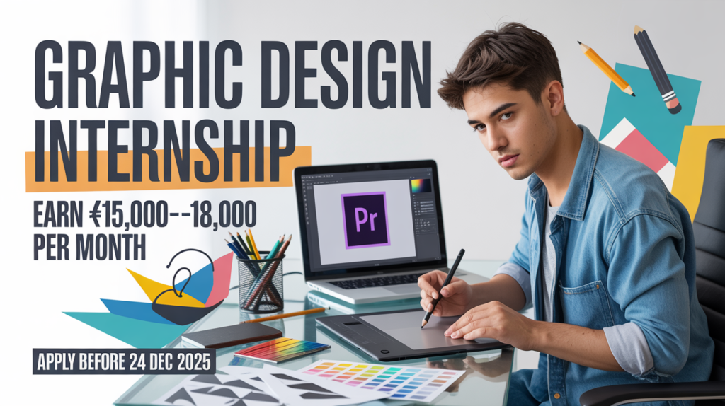 High-Stipend Graphic Design Internship in India | ₹15,000–18,000 per Month | Apply Before 24 Dec 2025