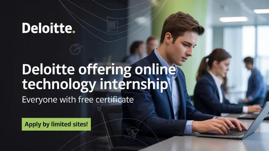 Deloitte Offering Online Technology Internship for Everyone with Free Certificate Apply Now in 2025