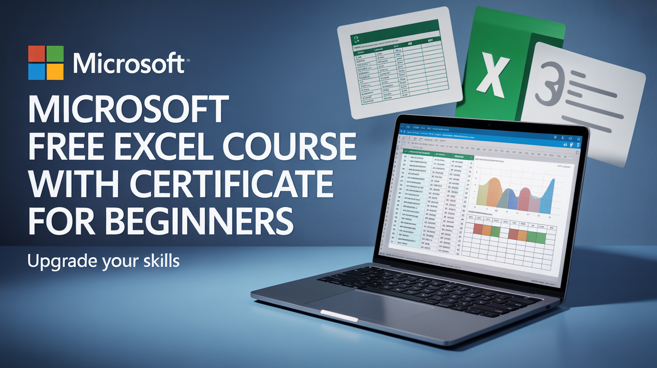Microsoft Free Excel Course with Certificate for Beginners (Upgrad your Skills ) Apply in 2025