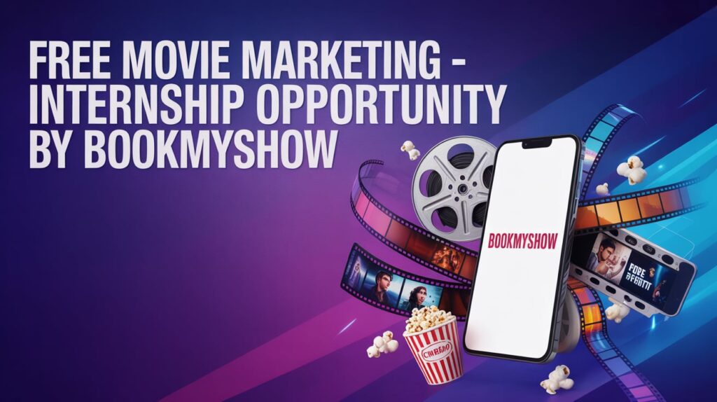 Free Movie Marketing - Internship Opportunity by Bookmyshow, Stipend Available Apply by 3 Dec