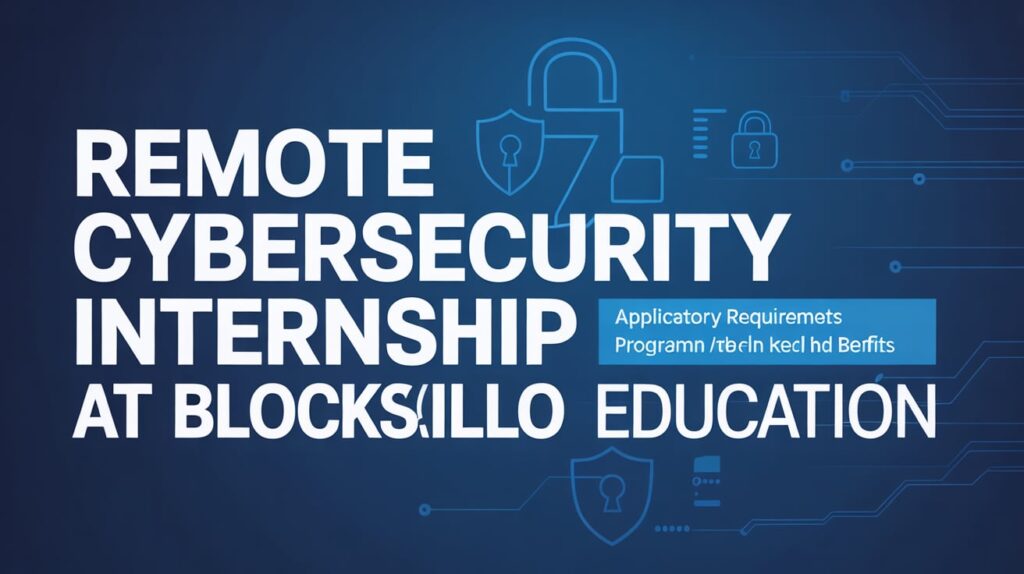 Remote Cybersecurity Internship at Blockskillo Education, [Work From Home, 40K Stipend] Apply!
