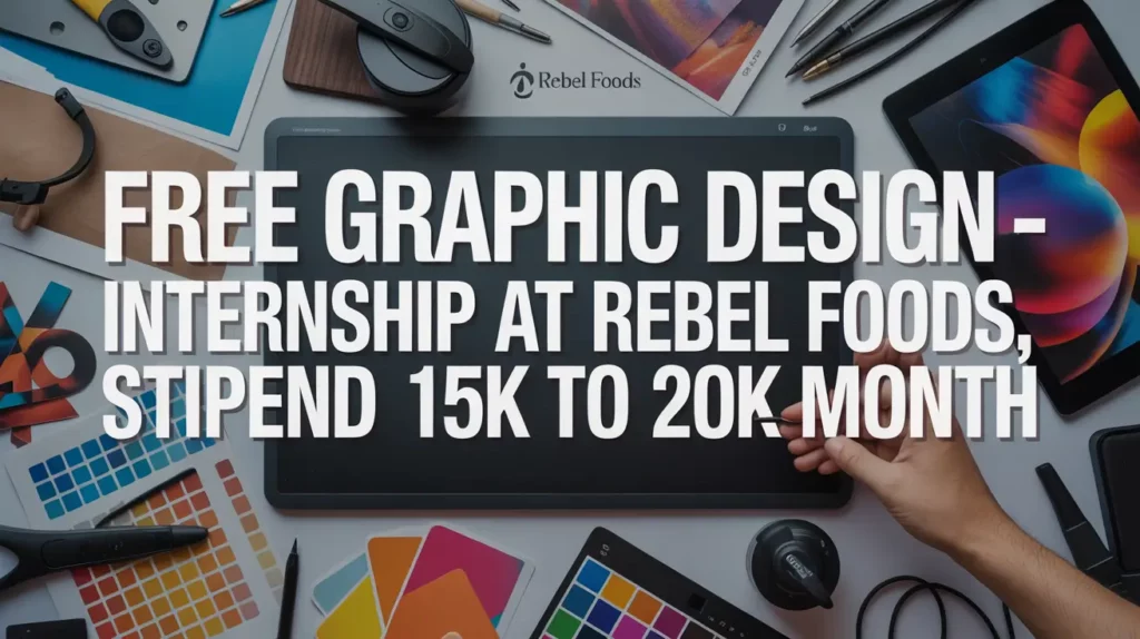 Free Graphic Desig - Internship at Rebel Foods, Stipend Rs. 15k to 20k Month with Certificate Apply by 30 Nov