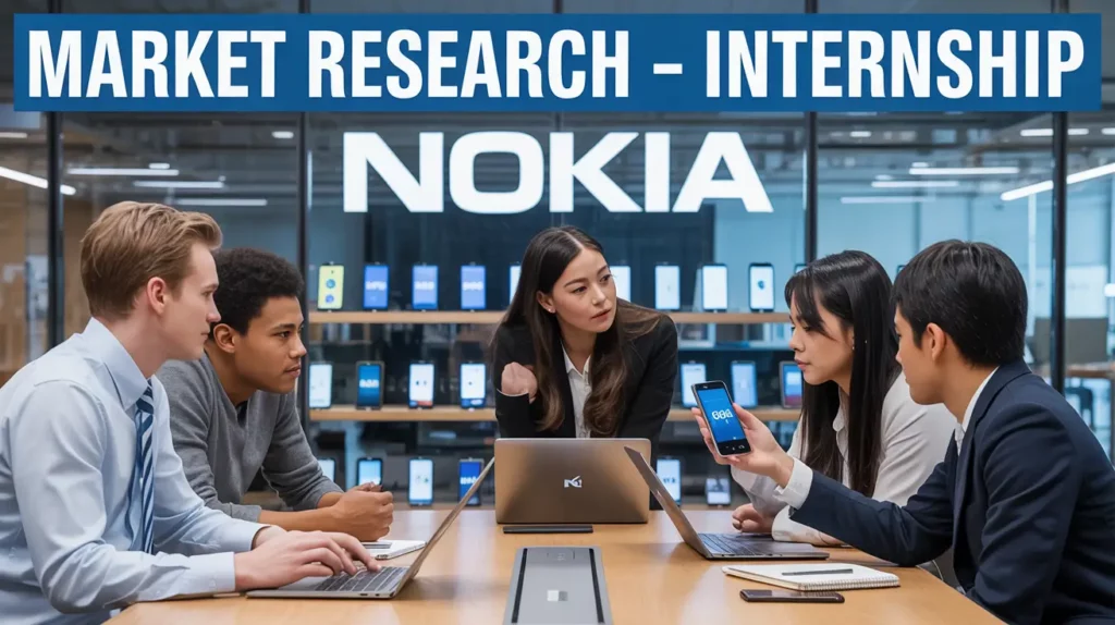 Market Research - Internship at Nokia, Stipend Rs. 30k Monthly, 3 Months Apply by 10 Dec 25