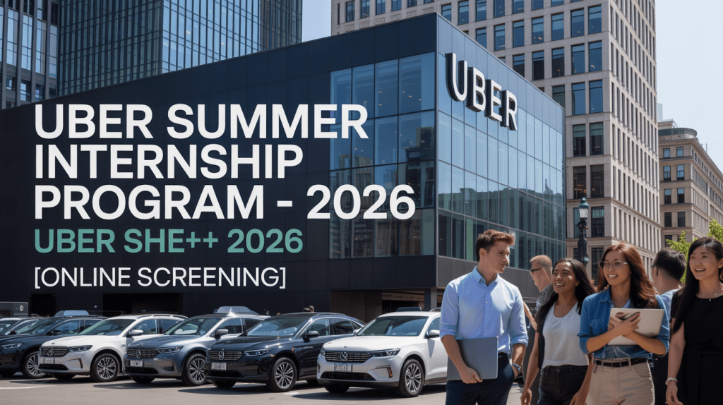 Uber Summer Internship Program - 2026,  Uber She++ 2026 [Online Screening] Apply Now 