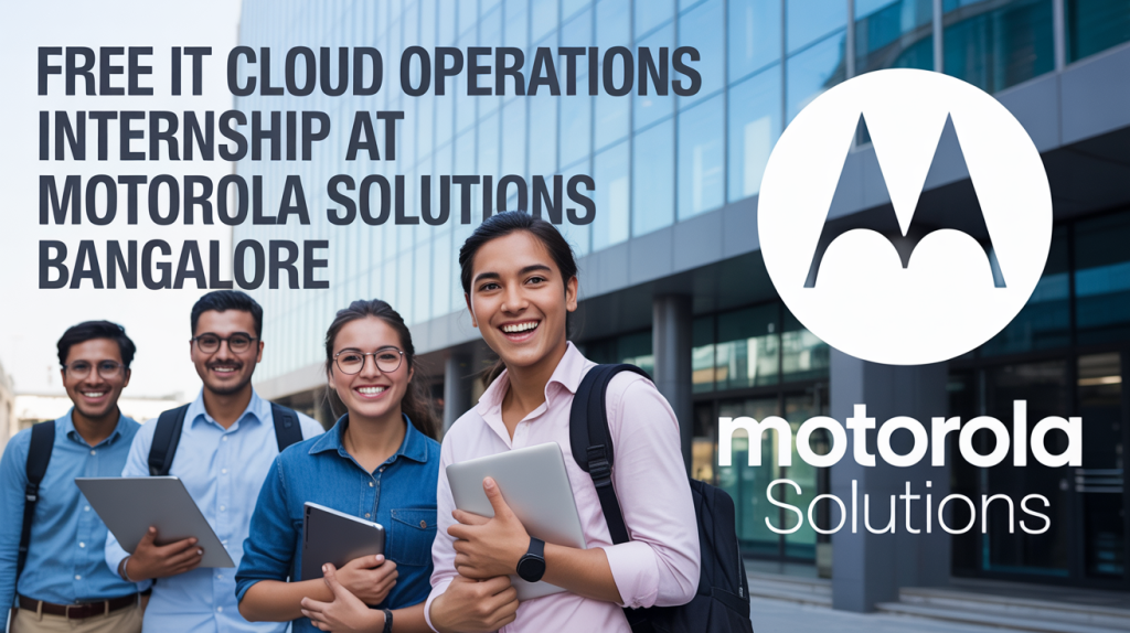 Free IT Cloud Operations Internship at Motorola Solutions Bangalore | Stipend Rs. ₹3-5 LPA Apply Today