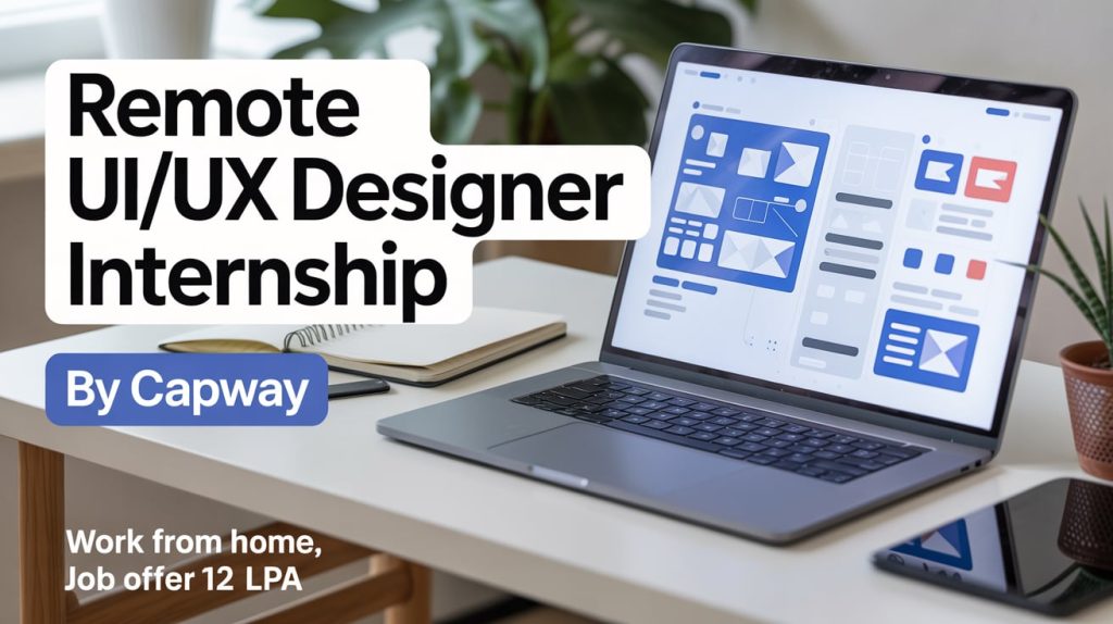 Remote UI/UX Designer Internship by Capway, [Work From Home, Job Offer 12 LPA] Apply 2025