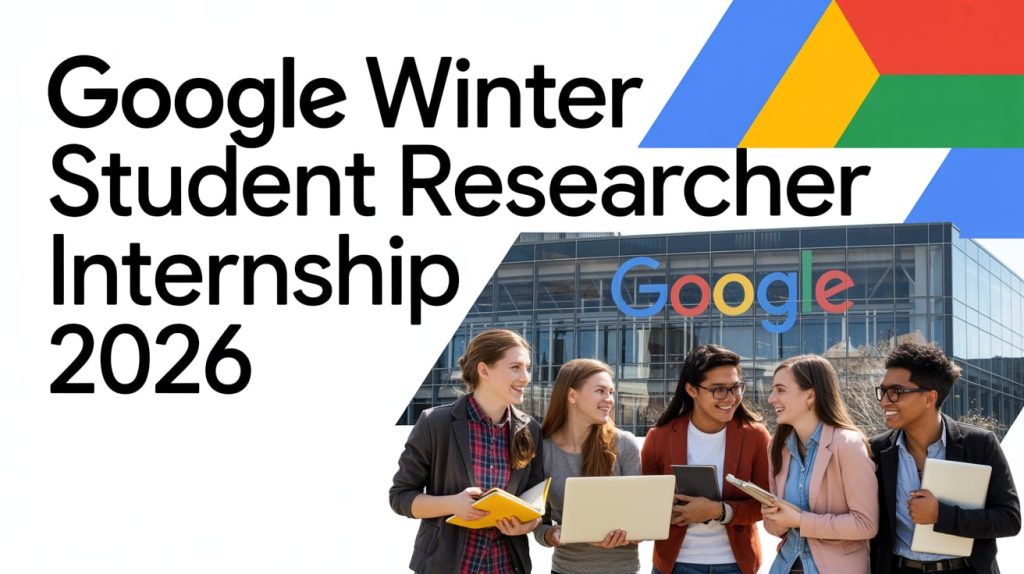 Google Is Announced Winter Student Researcher Internship, 2026 Apply by 26 Feb 2026