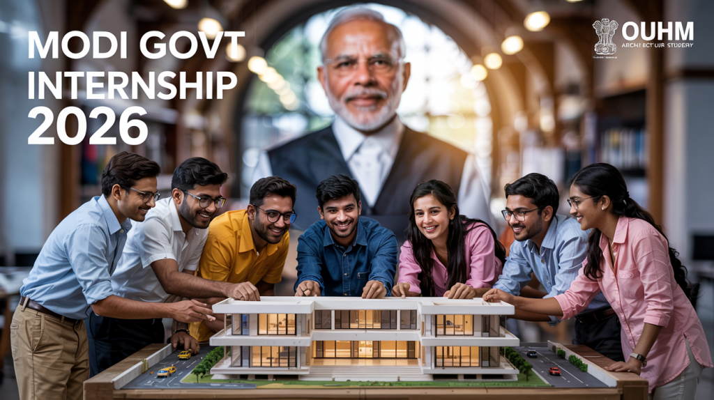 Modi Govt Internship 2026;  INTERNS FOR OUHM ARCHITECTURE [Stipend Rs. 7,500 Monthly] Apply by 25 Jan
