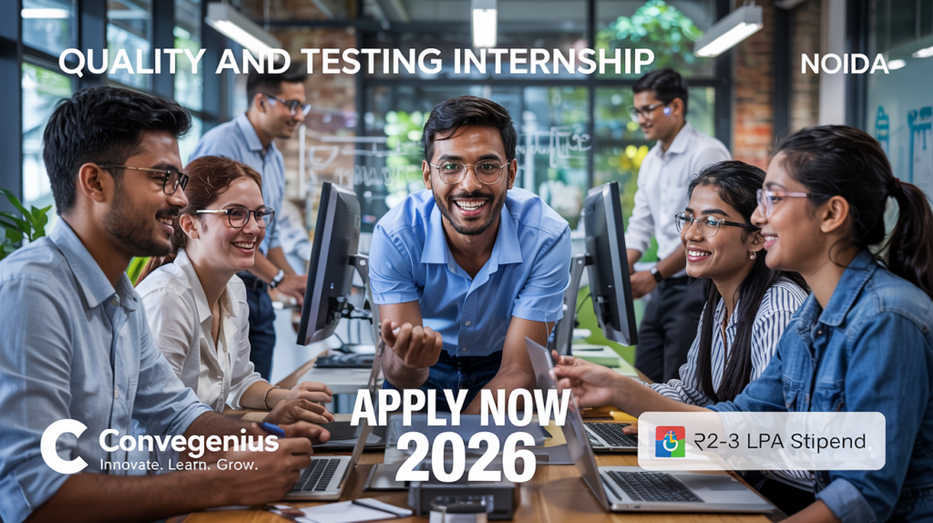 Quality and Testing Internship at ConveGenius Noida | Stipend Rs. ₹2-3 LPA - Apply Now 2026