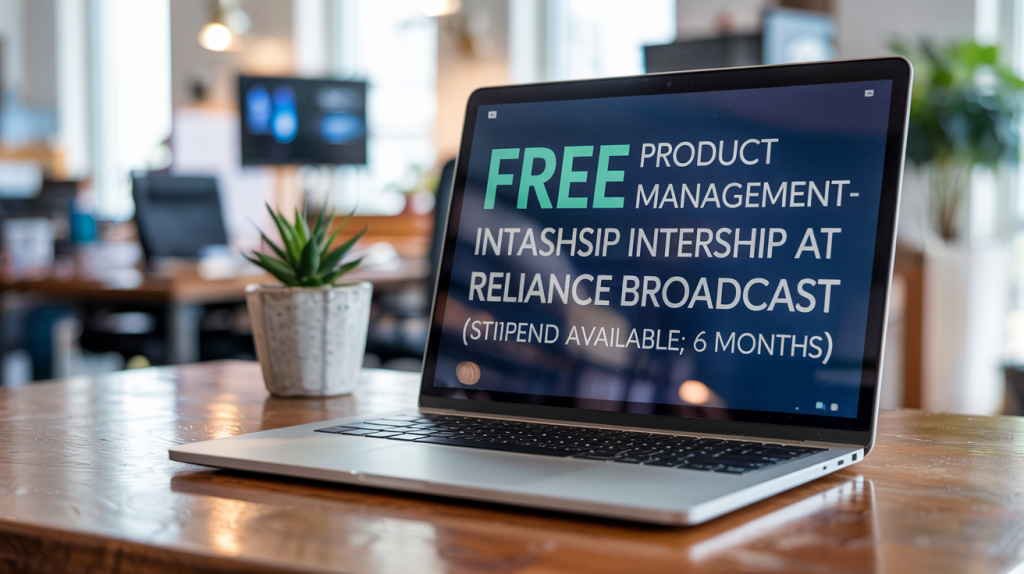 Free Product Management - Internship at Reliance Broadcast [Stipend Available; 6 Months] Apply!