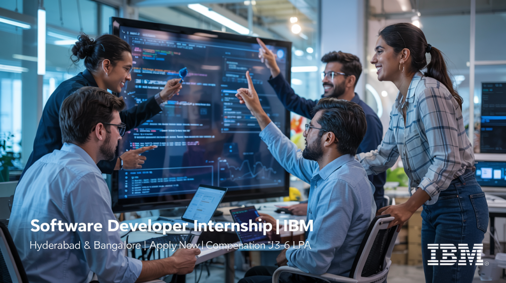 Software Developer Internship at IBM | Hyderabad & Bangalore - Apply Now | Compensation ₹3-6 LPA