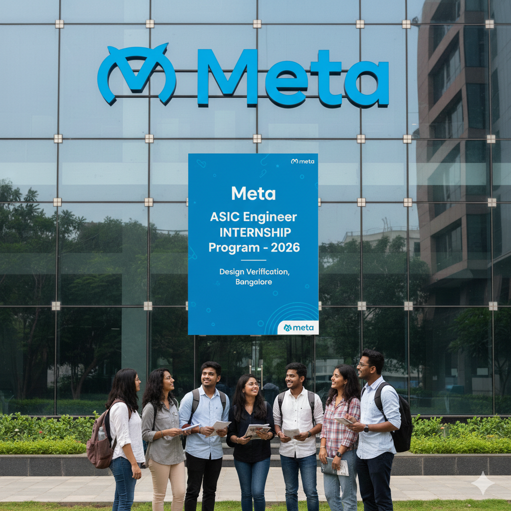 Meta ASIC Engineer Internship Program - 2026, Design Verification, Bangalore. Apply ASAP