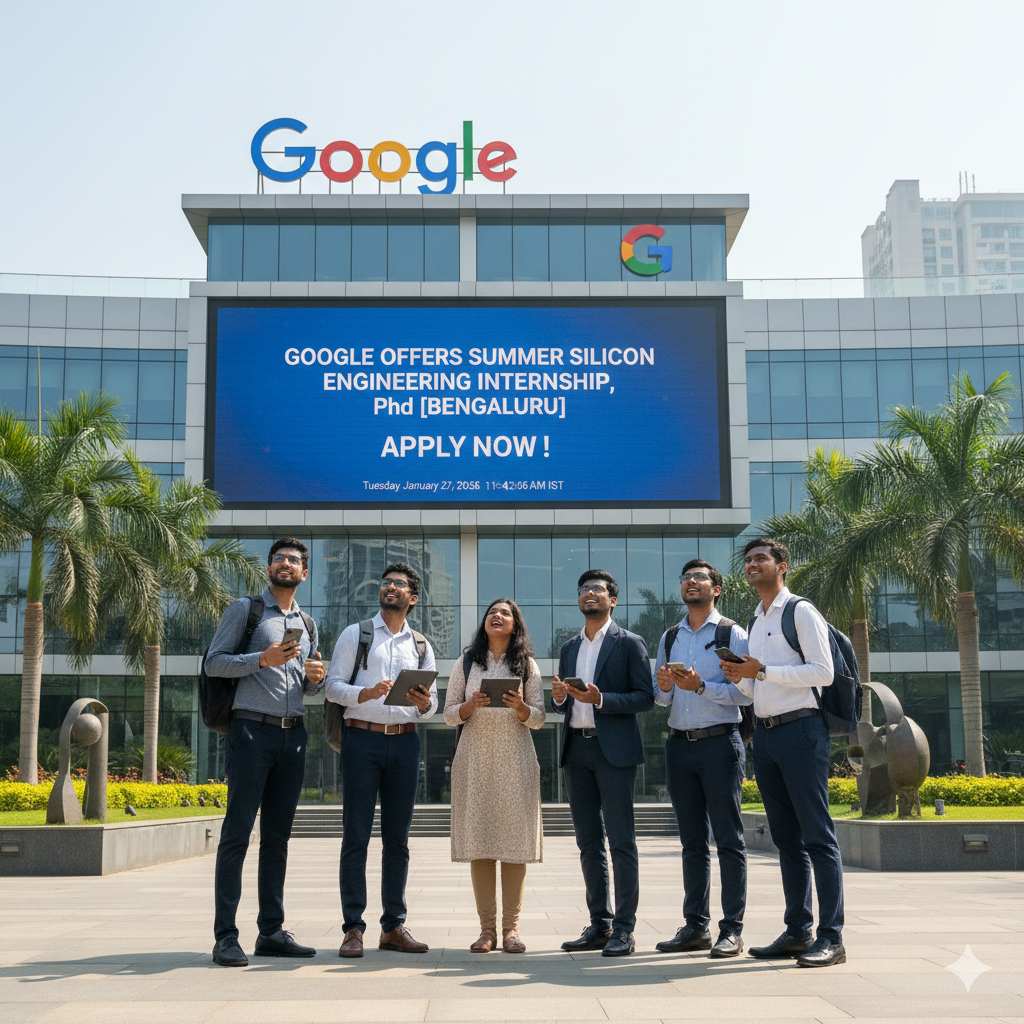 Google Offers Summer Silicon Engineering Internship, PhD [Bengaluru] Apply by 31 March 2026
