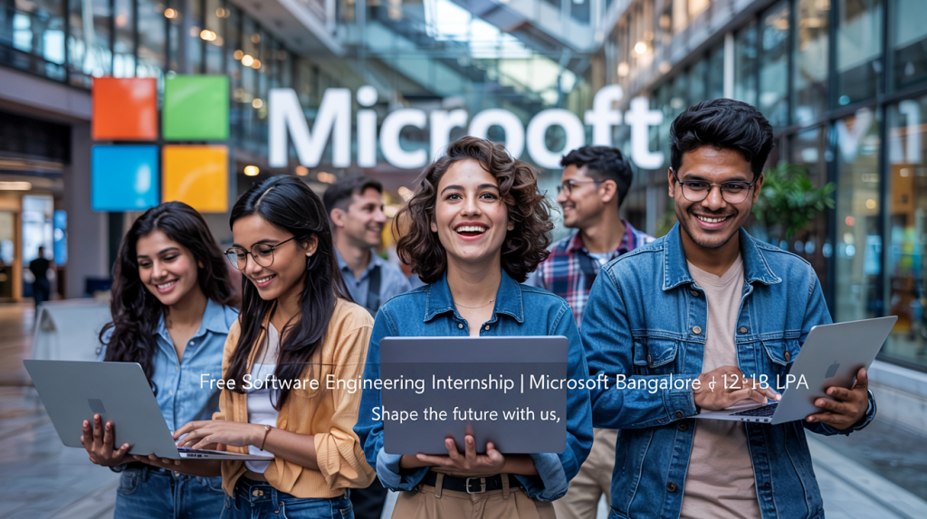 Free Software Engineering Internship Hiring at Microsoft Bangalore | ₹12-18 LPA Apply!!