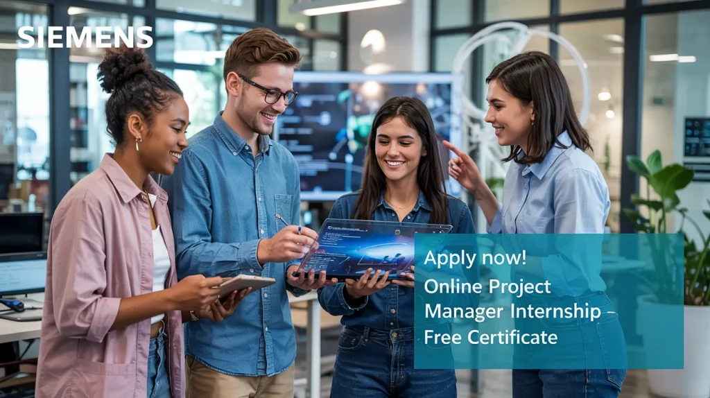Siemens Offering Online Project Manager Internship for College Students with Free Certificate Apply!