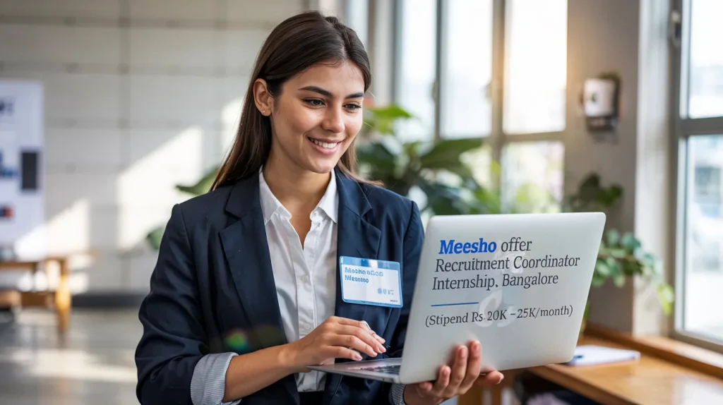 Meesho Offer Recruitment Coordinator Internship, Bangalore [Stipend Rs. ₹20K - ₹25K/month] Apply!