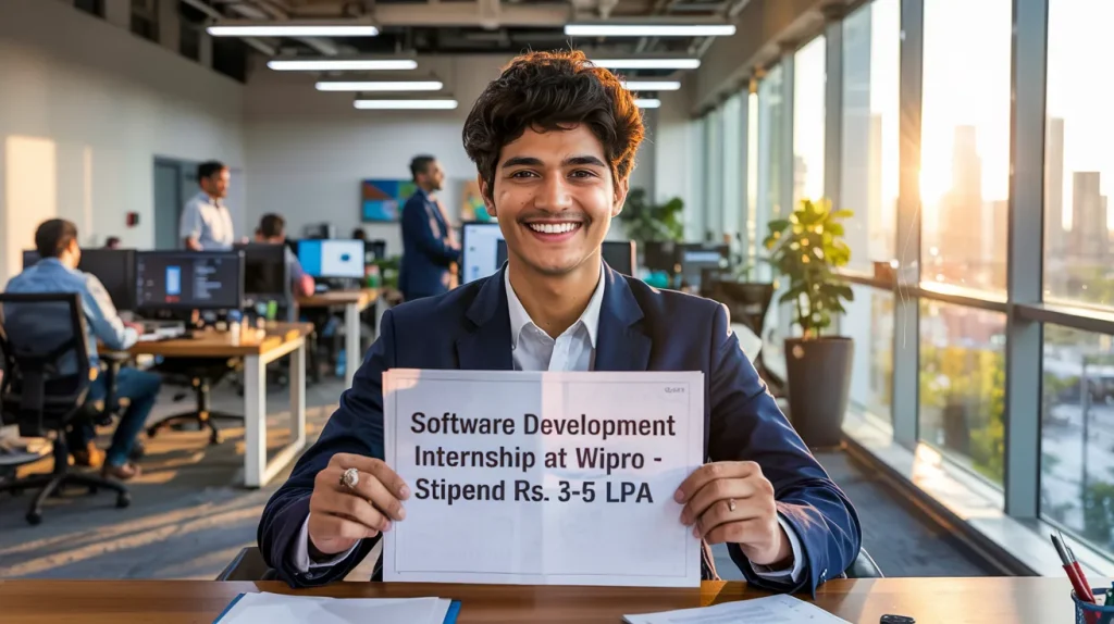 Software Development Internship at Wipro - Stipend Rs. ₹3-5 LPA | Apply Now in 2026
